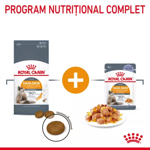 Royal Canin Hair & Skin Pliculețe pentru pisici 85 g