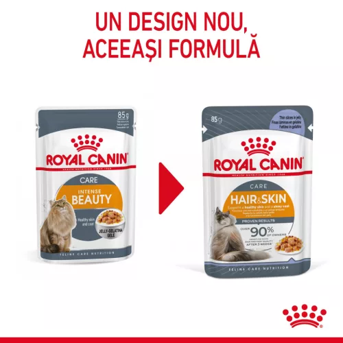 Royal Canin Hair & Skin Pliculețe pentru pisici 85 g
