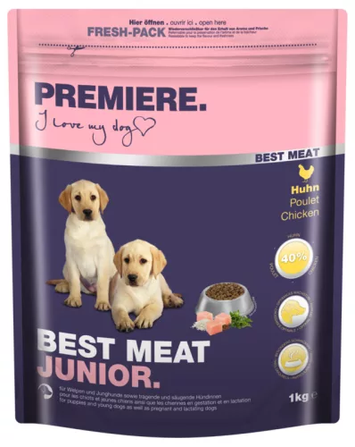 Premiere Best Meat Hrană pentru câini juniori cu pui 1 kg