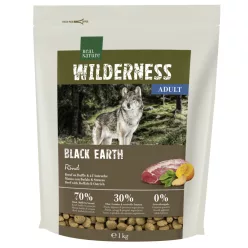   Real Nature Wilderness Hrană uscată pentru câini adulți, cu struț și bivoliță 1 kg