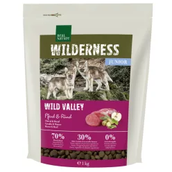  Real Nature Wilderness Hrană uscată pentru câini juniori, cu carne de cal și vită 1 kg