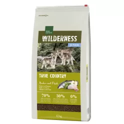   Real Nature Wilderness Hrană uscată pentru câini juniori, cu pui și pește 12 kg