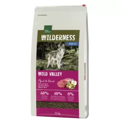   Real Nature Wilderness Hrană uscată pentru câini adulți, cu cai și bovine 12 kg