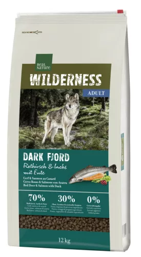 Real Nature Wilderness Hrană uscată pentru câini adulți, cu cerb roșu și somon 12kg