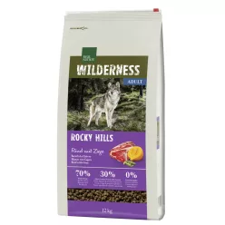   Real Nature Wilderness Hrană uscată pentru câini adulți, cu capră și vită 12 kg