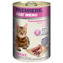   Premiere Meat Menu Hrană pentru pisici adulte cu carne 400 g 
