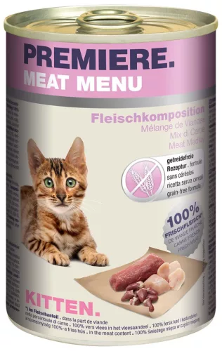 Premiere Meat Menu Hrană pentru puii de pisică cu carne 400 g