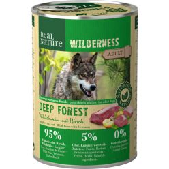   Real Nature Wilderness Hrană pentru câini adulți, cu căprioară și mistreț 400g
