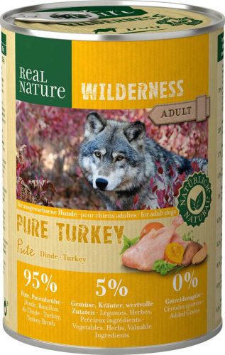 Real Nature Wilderness Hrană pentru câini, cu curcan 400g