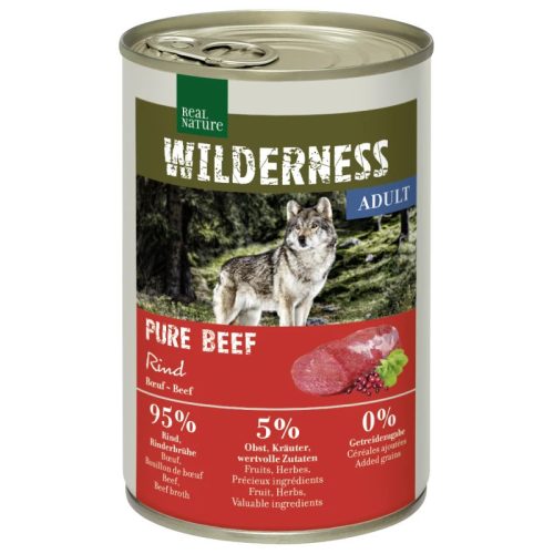 Real Nature Wilderness Hrană pentru câini, cu vită 400g