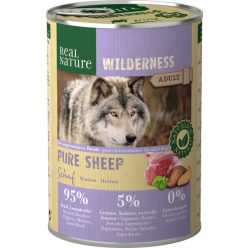  Real Nature Wilderness Hrană pentru câini, cu miel la conservă 400g