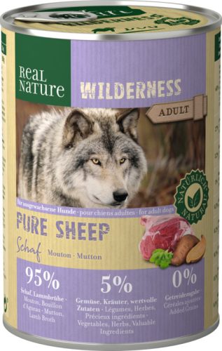 Real Nature Wilderness Hrană pentru câini, cu miel la conservă 400g