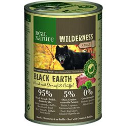   Real Nature Wilderness Hrană pentru câini, cu vită și buffalo 400g