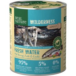   Real Nature Wilderness Hrană pentru câini, cu hering și somon 800 g