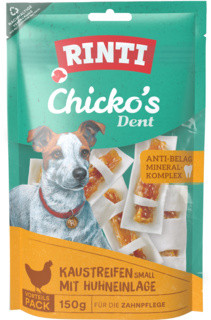 Rinti Chicko Dent Recompense denare pentru câini cu pui S 150g 
