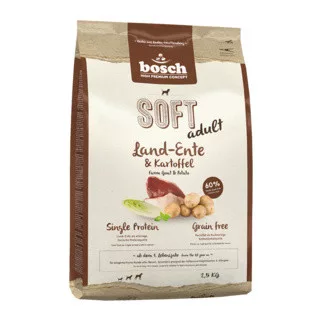 Bosch Soft Hrană uscată pentru câini adulți cu rață și cartofi 2,5 kg