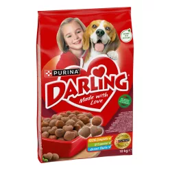   Darling Hrană uscată pentru câini adulti, cu pui, vită și legume 10 kg