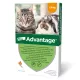 Advantage Spot‑On Antiparazitar pentru pisici și iepuri <4 kg, 4 x 0,4 ml