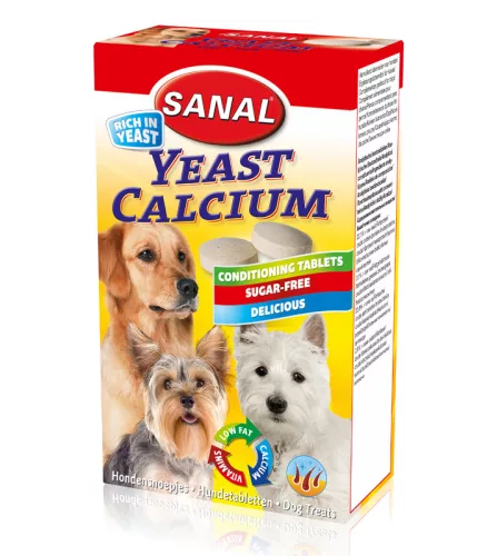 Sanal Yeast-Calcium Suplimente pentru câini 100 g