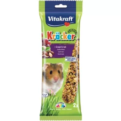   Vitakraft Kräcker Batoane crocante pentru hamsteri cu nuci și struguri 2 buc.