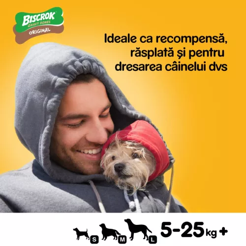 Pedigree Biscrok Gravy Bones hrană complementară pentru câini adulți 400 g