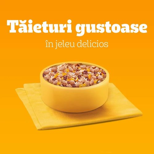 Pedigree Junior Hrană umedă căței, pui și orez în aspic 100 g