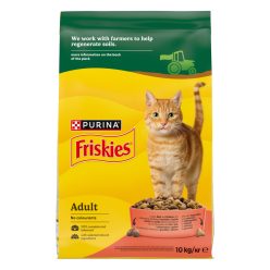   Friskies Hrană uscată pentru pisici adulte, cu vită, pui și legume 10 kg