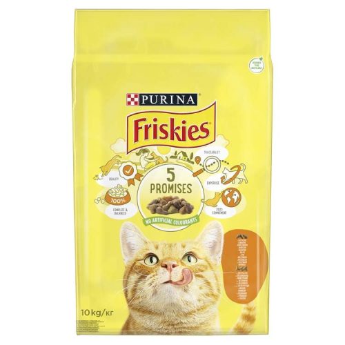 Friskies Hrană uscată pentru pisici cu pui și legume 10 kg