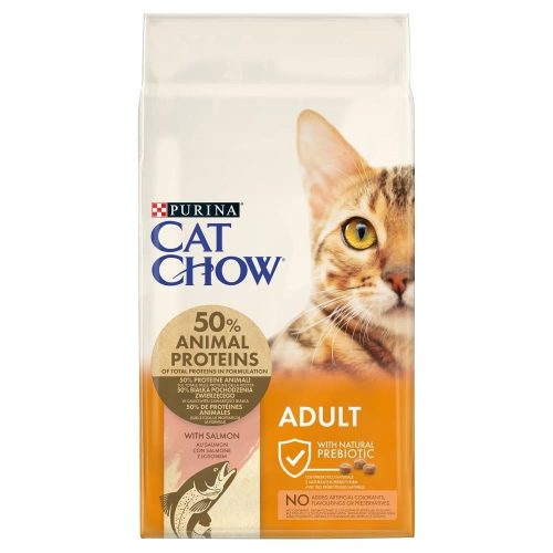 Cat Chow Hrană uscată pentru pisici adulte, cu somon 15 kg