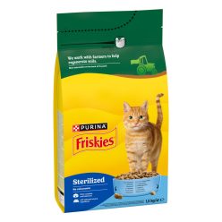   Friskies Sterilized Hrană uscată pentru pisici, cu somon, ton și legume 1,5 kg