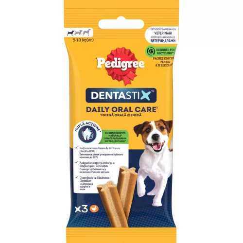 Pedigree DentaStix batoane dentare pentru câini de talie mică 45 g