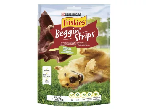 Friskies Beggin' Strips Recompense pentru câini, cu vită 120 g