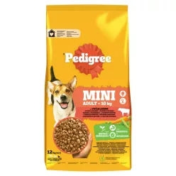   Pedigree Hrană uscată cu vită și legume pentru câini adulți de talie mică 12 kg
