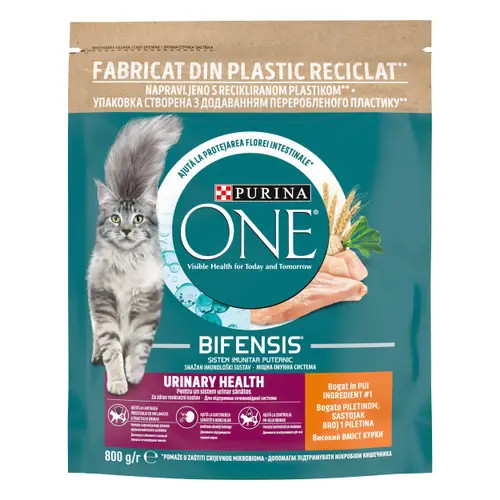 Purina One Urinary Care Hrană uscată pentru pisici, cu pui 800 g