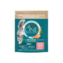   Purina One Hrană uscată pentru pisici adulte, cu somon și cereale integrale 800 g