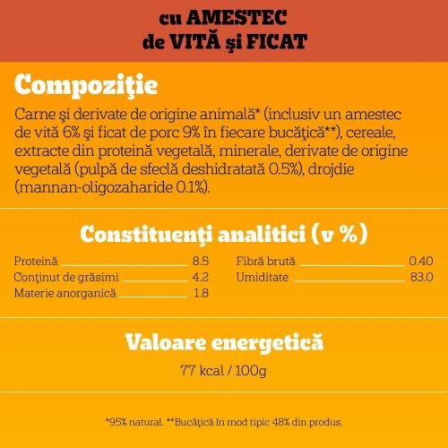 Pedigree Adult Hrană umedă câini, ficat de vită în aspic, plic 100 g