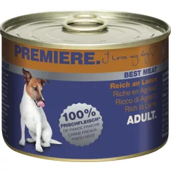   Premiere Best Meat Hrană umedă pentru câini adulți cu miel 185 g