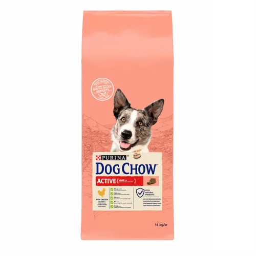 Dog Chow Active Hrană uscată pentru câini adulți cu pui 14 kg