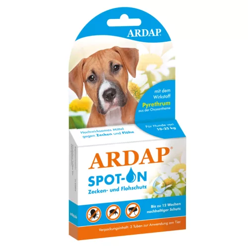 Ardap Soluție antiparazitară pentru câini de talie medie 3 x 2,5 ml