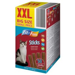 Fit+Fun Sticks Recompensă pentru pisici, mix 5x50g