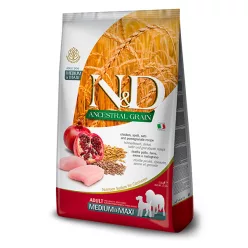  N&D Ancestral Grain Hrană uscată pentru câini adulți de talie medie și mare, cu pui 2,5 kg