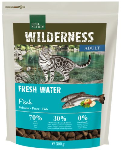 Real Nature Wilderness Hrană uscată pentru pisici adulte, cu pește 300g