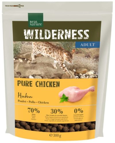 Real Nature Wilderness Hrană uscată pentru pisici adulte, cu pui 300 g