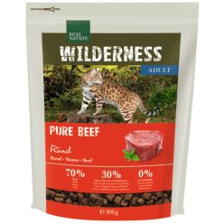   Real Nature Wilderness Hrană uscată pentru pisici adulte, cu vită 300 g