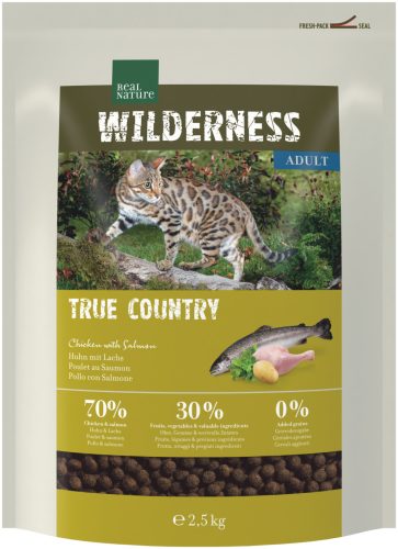 Real Nature Wilderness Hrană uscată pentru pisici adulte, cu pui și pește 2,5 kg