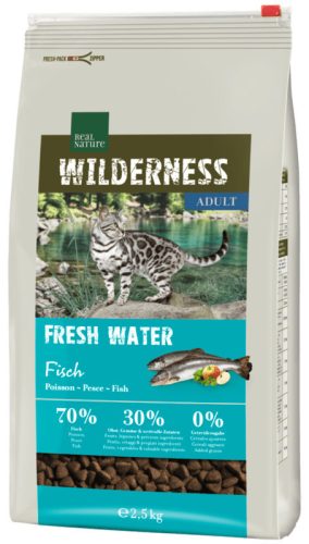Real Nature Wilderness Hrană uscată pentru pisici adulte, cu pește 2,5 kg