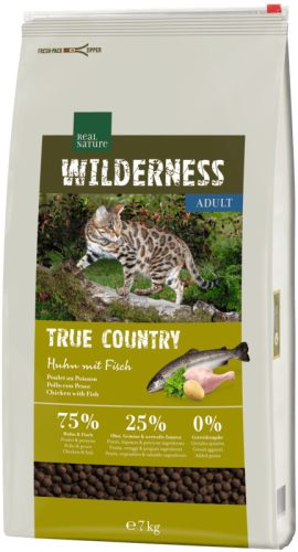 Real Nature Wilderness Hrană uscată pentru pisici adulte, cu pui și pește 7 kg