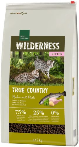 Real Nature Wilderness Hrană uscată pentru pisici, cu pui și pește 7 kg