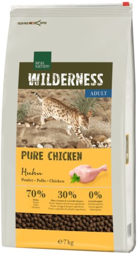 Real Nature Wilderness Hrană uscată pentru pisici adulte, cu pui 7 kg