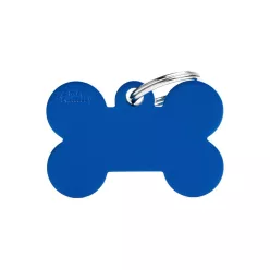 MyFamily Basic Medalion în formă de os L albastru